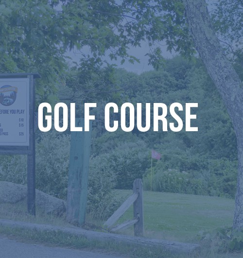 Camp Coldbrook golf course with text overlay "golf course"